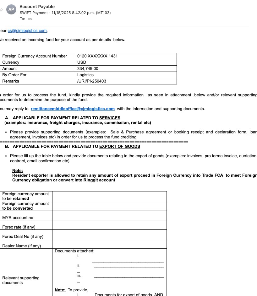 Phishing Email Example